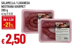 A&O Salamella/luganega nostrana gourmet offerta