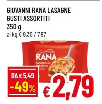 Famila GIOVANNI RANA LASAGNE GUSTI ASSORTITI offerta