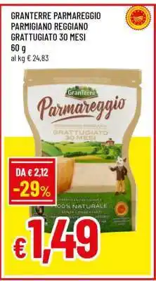 Famila GRANTERRE PARMAREGGIO PARMIGIANO REGGIANO GRATTUGIATO 30 MESI offerta