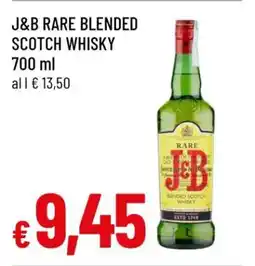 Famila J&B RARE BLENDED SCOTCH WHISKY offerta