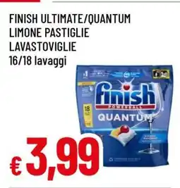 Famila FINISH ULTIMATE/QUANTUM LIMONE PASTIGLIE LAVASTOVIGLIE offerta