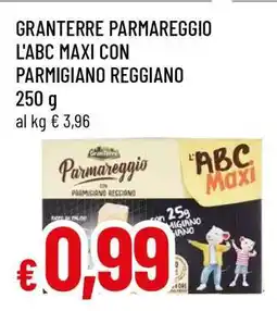 Famila GRANTERRE PARMAREGGIO L'ABC MAXI CON PARMIGIANO REGGIANO offerta