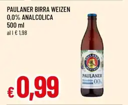 Famila PAULANER BIRRA WEIZEN 0,0% ANALCOLICA offerta