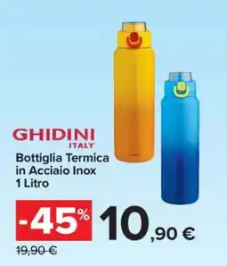 Carrefour GHIDINI ITALY Bottiglia Termica offerta
