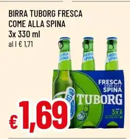 Famila BIRRA TUBORG FRESCA COME ALLA SPINA offerta