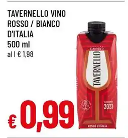 Famila Tavernello Vino Rosso/Bianco D'Italia offerta