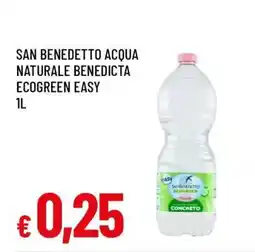 Famila SAN BENEDETTO ACQUA NATURALE BENEDICTA ECOGREEN EASY 1L offerta