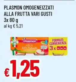 Famila PLASMON OMOGENEIZZATI ALLA FRUTTA VARI GUSTI offerta