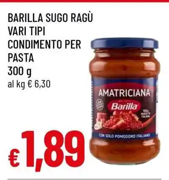 Famila BARILLA SUGO RAGÙ offerta