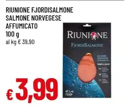Famila RIUNIONE FJORDISALMONE SALMONE NORVEGESE AFFUMICATO offerta