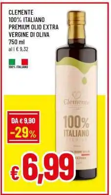 Famila CLEMENTE 100% ITALIANO PREMIUM OLIO EXTRA VERGINE DI OLIVA offerta