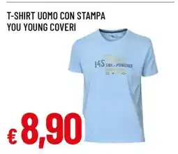 Famila T-SHIRT UOMO CON STAMPA YOU YOUNG COVERI offerta