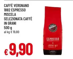 Famila CAFFÈ VERGNANO 1882 ESPRESSO MISCELA SELEZIONATA CAFFÈ IN GRANI offerta