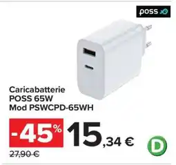 Carrefour Caricabatterie POSS 65W offerta