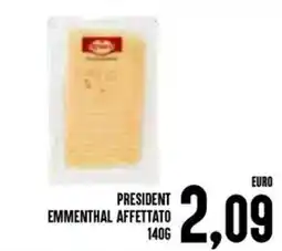 Al Discount President emmenthal affettato offerta