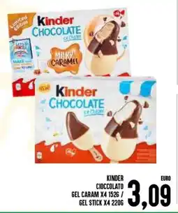 Al Discount Kinder cioccolato gel caram / gel stick offerta