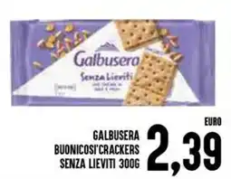 Al Discount Galbusera buonicosi'crackers senza lieviti offerta