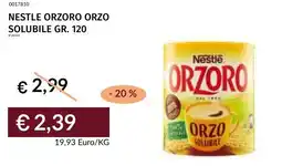 Prezzemolo e Vitale Nestle orzoro orzo solubile offerta