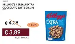 Prezzemolo e Vitale Kellogg's cereali extra cioccolato latte offerta