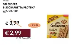 Prezzemolo e Vitale Galbusera biscobarretta proteica 23% offerta