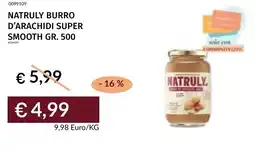 Prezzemolo e Vitale Natruly burro d'arachidi super smooth offerta