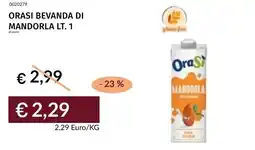 Prezzemolo e Vitale Orasi bevanda di mandorla offerta