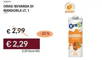 Prezzemolo e Vitale Orasi bevanda di mandorla offerta