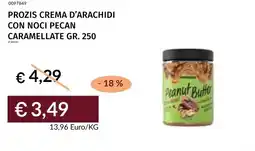 Prezzemolo e Vitale Prozis crema d'arachidi con noci pecan caramellate offerta