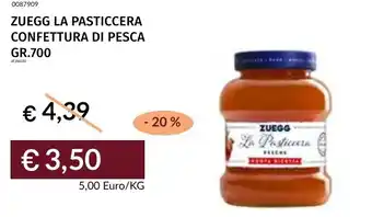 Prezzemolo e Vitale Zuegg la pasticcera confettura di pesca offerta