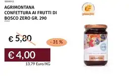 Prezzemolo e Vitale Agrimontana confettura ai frutti di bosco zero offerta