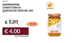 Prezzemolo e Vitale Agrimontana confettura di albicocche zero offerta