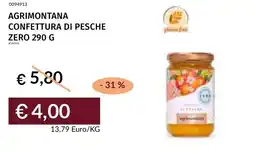 Prezzemolo e Vitale Agrimontana confettura di pesche zero offerta