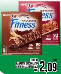 Al Discount Fitness barrette cioccolato/ frutti rossi/naturale offerta
