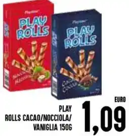 Al Discount Play rolls cacao/nocciola/ vaniglia offerta