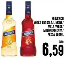 Al Discount Keglevich vodka fragola/limone/ mela verde/ melone/menta/ pesca offerta