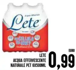 Al Discount Lete acqua effervescente naturale pet offerta