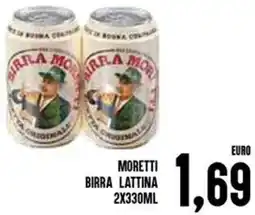 Al Discount Moretti birra lattina offerta