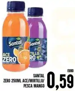 Al Discount Santal zero ace/mirtillo/ pesca mango offerta