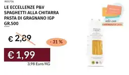 Prezzemolo e Vitale Le eccellenze p&v spaghetti alla chitarra pasta di gragnano igp offerta