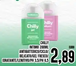 Al Discount Chilly intimo antibatterico/ciclo/ delicato/gel fresco/ idratante/lenitivo/ph 3,5/ph 6,5 offerta