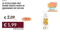 Prezzemolo e Vitale Le eccellenze p&v penne rigate pasta di gragnano igp offerta