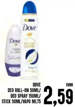 Al Discount Dove deo roll-on / deo spray / stick /vapo offerta