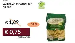 Prezzemolo e Vitale Vallolmo rigatoni bio offerta