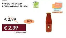 Prezzemolo e Vitale Giu giu passata di pomodoro bio offerta
