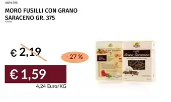 Prezzemolo e Vitale Moro fusilli con grano saraceno offerta