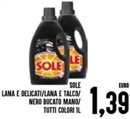Al Discount Sole lana e delicati/lana e talco/ nero bucato mano/ tutti colori offerta