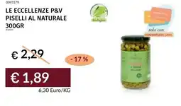 Prezzemolo e Vitale Le eccellenze p&v piselli al naturale offerta