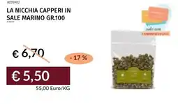 Prezzemolo e Vitale La nicchia capperi in sale marino offerta