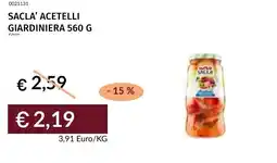 Prezzemolo e Vitale Sacla' acetelli giardiniera offerta
