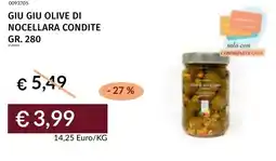 Prezzemolo e Vitale Giu giu olive di nocellara condite offerta